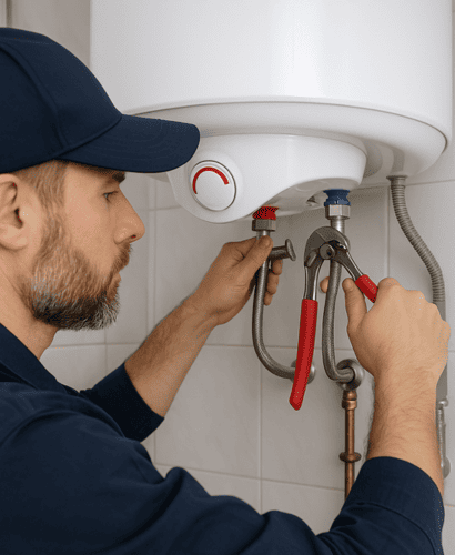 Remplacement chauffe-eau par un technicien